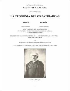 Portada La teogonía de los patriarcas