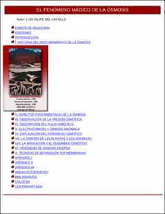 Portada El fenómeno mágico de la osmosis