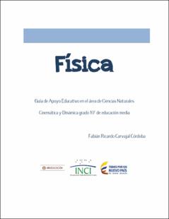 Portada Guía de Apoyo Educativo en Física para grado 10: Cinemática y dinámica