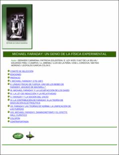 Portada Michael Faraday : un genio de la física experimental