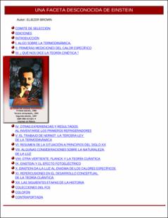 Portada Una faceta desconocida de Einstein