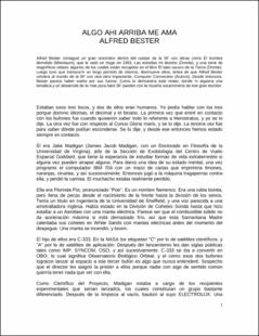 Portada Algo ahí arriba me ama