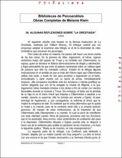 Portada algunas reflexiones teóricas sobre la oriestada