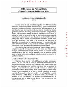 Portada amor culpa y reparación