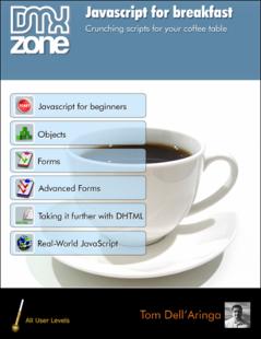 Portada JavaScript for breakfast : crunching scripts for your coffee table