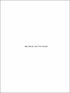 Portada Mas allá de Linux from Scratch. Versión 5.0