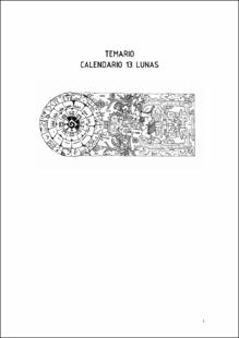 Portada Temario calendario 13 lunas