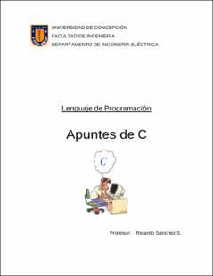 Portada Apuntes de C : Lenguajes de programación