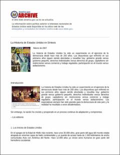 Portada La historia de Estados Unidos en síntesis