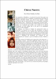 Portada Chávez nuestro
