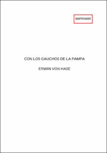 Portada Con los gauchos de la Pampa