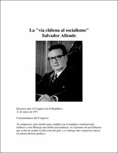 Portada La "vía chilena al socialismo"
