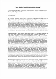Portada ¿Nuevos movimientos sociales?