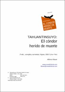 Portada Tahuantinsuyo : el cóndor herido de muerte