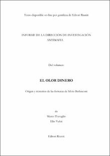 Portada Informe de la dirección de la investigación antimafia