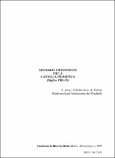 Portada Sistemas defensivos de la castilla primitiva (Siglos VIII-IX)