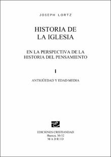 Portada Historia de la Iglesia en la perspectiva de la historia del pensamiento. 1.  Antigüedad y edad media