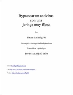 Portada Bypassear un antivirus con una jeringa muy filosa
