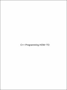 Portada C++ Programming HOW−TO