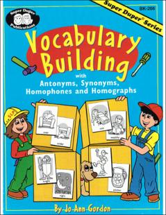 Portada Vocabulary building : with antonyms synonyms homophones and homographs
