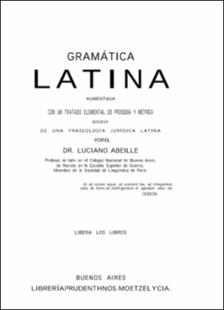 Portada Gramática latina