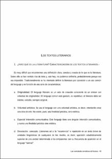 Portada Los textos literarios