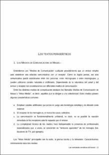 Portada Los textos periodísticos