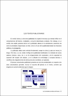 Portada Los textos publicitarios