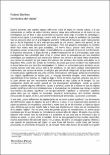Portada Semántica del objeto