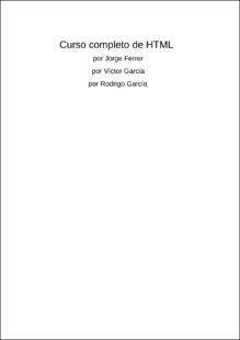 Portada Curso completo de HTML