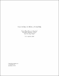 Portada Curso de base de datos y postgreSQL