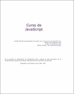 Portada Curso de JavaScript