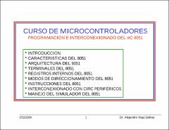 Portada Curso de microcontroladores : programación e interconexionado del C-8051