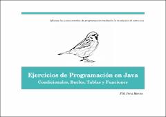 Portada Ejercicios de programación en java : condicionales, bucles, tablas y funciones