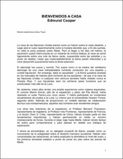 Portada Bienvenidos a casa