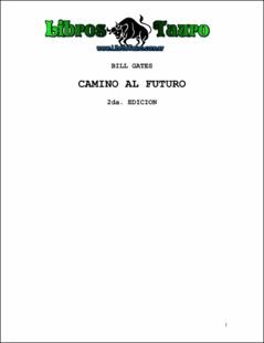 Portada Camino al futuro