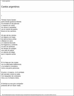 Portada Cantos argentinos
