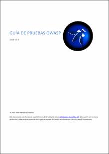 Portada Guía de pruebas de OWASP ver 3.0