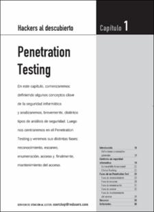 Portada Hackers al descubierto : penetration testing