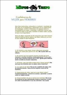 Portada confidencias de mujer para hombres