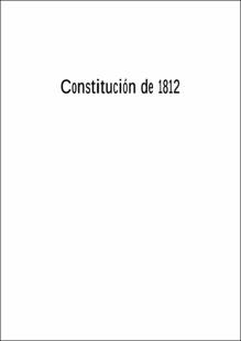 Portada Constitución de 1812: ¡viva la pepa!