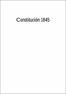 Portada La constituci&oacute;n de 1845: la vuelta atr&aacute;s