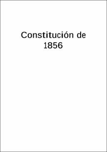 Portada Constitución de 1856