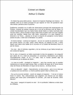 Portada Crimen en Marte