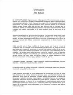 Portada Cronopolis