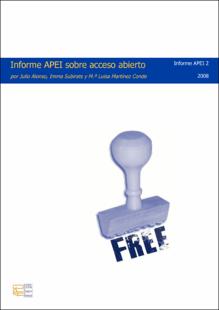Portada Informe apei sobre acceso abierto