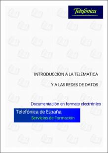 Portada Introducción a la telemática y a las redes de datos