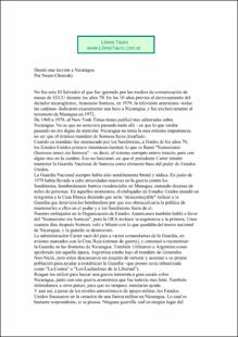 Portada Dando una lección a Nicaragua