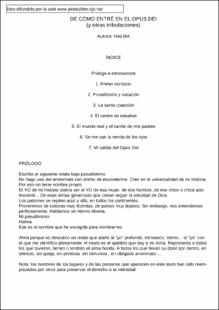 Portada De cómo entré en el Opus Dei y otras tribulaciones