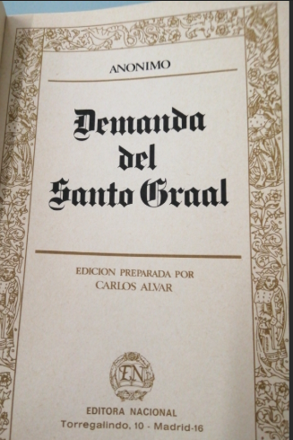 Portada Demanda del santo grial